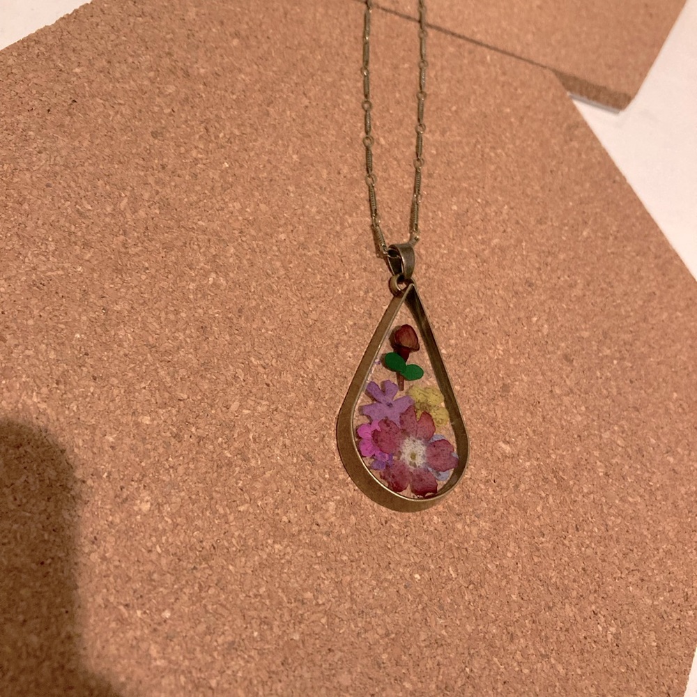 Handmade Resin flower necklace